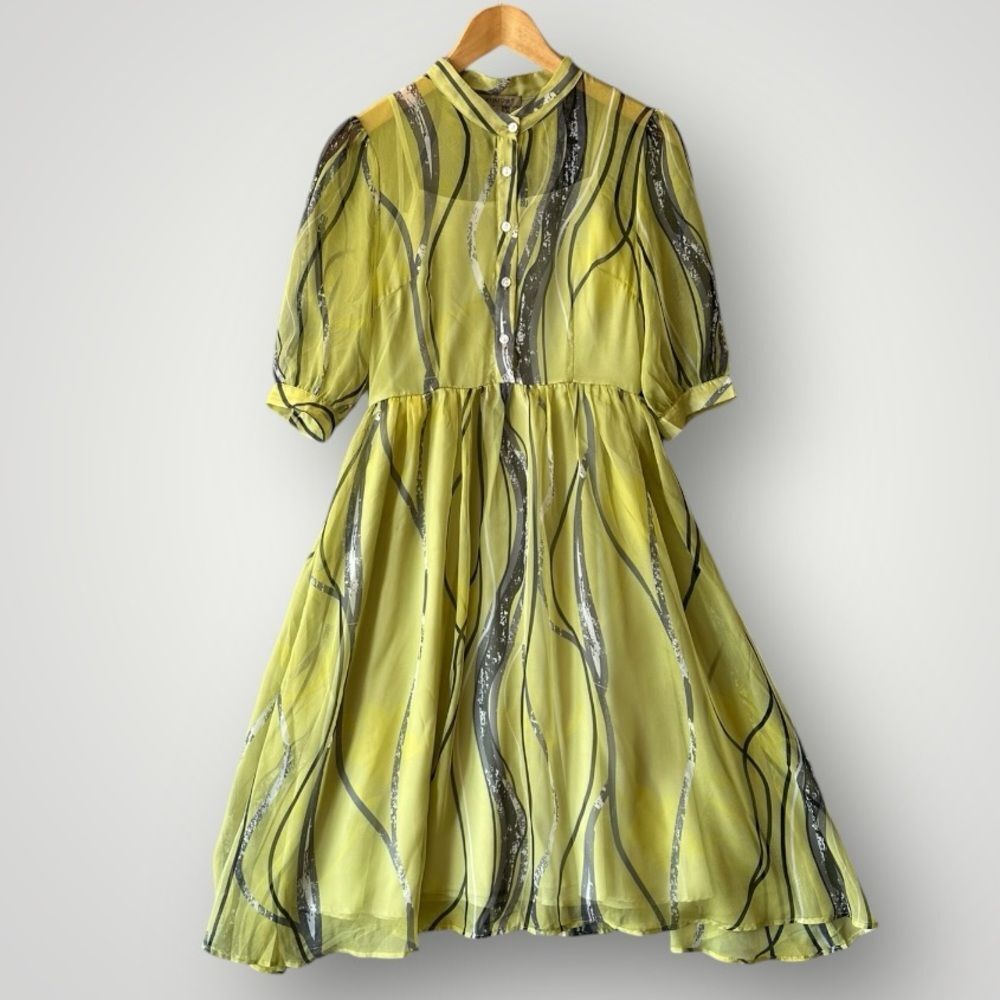 Veinfuns Women’s Silk Dress Size XS S Beautiful!